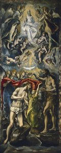 De doop van Christus, 1597-1600 door El Greco