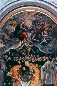 De begrafenis van graaf Orgaz (detail), 1586-1588 door El Greco