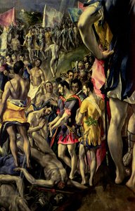 Het Martelaarschap van St. Maurice, 1580-83 (detail) door El Greco