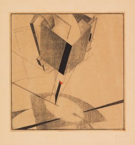 Proun 5A, 1919 door Eliezer Markowich Lissitzky