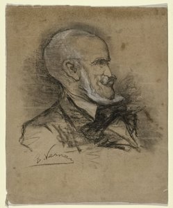 Karikatuurportret van de kunstschilder Johannes Bosboom (1817-1891)