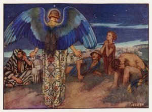 Kerstliederen: Terwijl Herders Keken door Eleanor Fortescue Brickdale