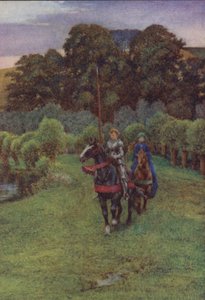 Illustratie voor Idylls Of The King door Alfred Lord Tennyson door Eleanor Fortescue Brickdale