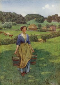 Wiens bruin een lieflijkere gratie heeft Dan enig geschilderd gezicht dat ik ken dat Hyde Park kan tonen door Eleanor Fortescue Brickdale