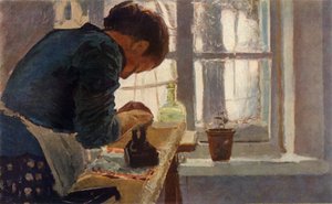 De wasvrouw door Elena Dmitrievna Polenova