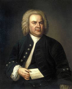 Portret van Johann Sebastian Bach door Elias Gottleib (after) Haussmann