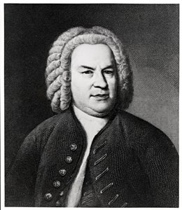 Portret van Johann Sebastian Bach, Duitse componist door Elias Gottleib Haussmann