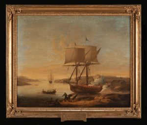 Scherenvaartuig bij Sveaborg door Elias Martin
