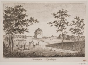 De Hermitage in Dyrehaven door Elias Meyer