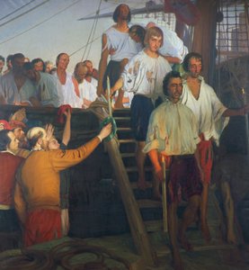 Juan Sebastian Elcano en zijn bemanning