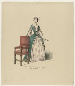 Dame de la Cour Francaise 16e Siècle. sous Francois I