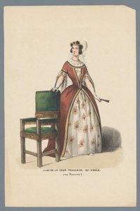 Dame de la cour Francaise XVI Siècle. sous Francois I