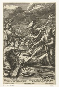 Christus ontdaan van zijn kleding door Elias van den Bossche