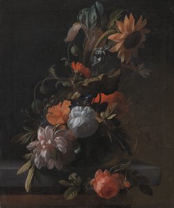 Een Kom met Bloemen door Elias van den Broeck