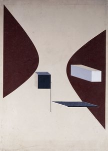Proun N 90 door Eliezer Markowich Lissitzky