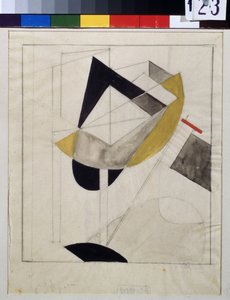 Proun 19 door Eliezer Markowich Lissitzky
