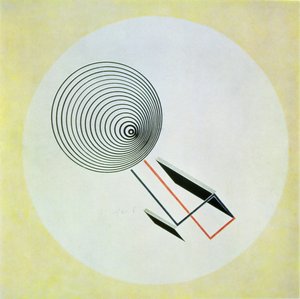 Proun 93 door Eliezer Markowich Lissitzky