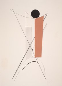 Zonder Titel door Eliezer Markowich Lissitzky