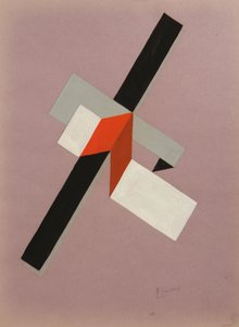 Proun, ca 1923 door Eliezer Markowich Lissitzky