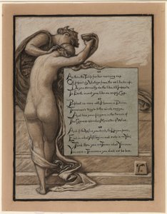 (Illustratie voor Rubáiyát van Omar Khayyám) De beker der liefde