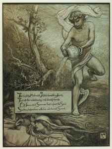 (Illustratie voor Rubáiyát van Omar Khayyám) De machtige Mahmud door Elihu Vedder