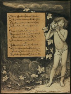 (Illustratie voor Rubáiyát van Omar Khayyám) Het heden luistert naar de stemmen van het verleden