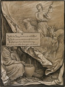(Illustratie voor Rubáiyát van Omar Khayyám) Jeugd en leeftijd door Elihu Vedder