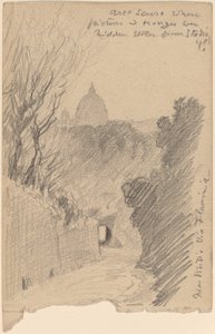 Arco Oscuro--Over de Via Flaminia door Elihu Vedder