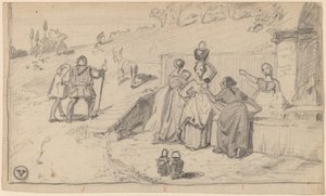 Vader en zoon door Elihu Vedder