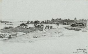 Uit 30 Tekeningen van de Nijlreis: Medine & Haboo door Elihu Vedder