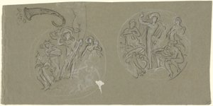 Blad met studies voor Huntington Plafond