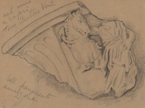 Schets van een Fragment van een Muur in Capri, ca. 1897