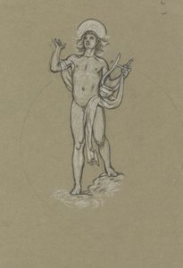 Studie voor Apollo door Elihu Vedder
