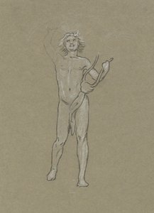 Studie voor Apollo door Elihu Vedder