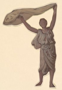 Studie voor Griekse meisjes die baden, ca. 1872 door Elihu Vedder