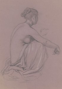 Studie voor Griekse Meisjes die Baden, c. 1872 door Elihu Vedder