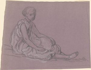 Studie voor Griekse Meisjes die Baden, ca. 1872