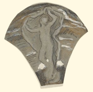 Studie voor Luna door Elihu Vedder
