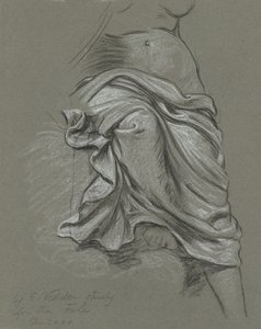 Studie voor De Schikgodinnen die de Sterren Verzamelen, 1884-1887 door Elihu Vedder