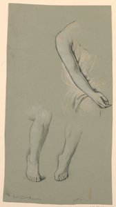 Studie van een Model door Elihu Vedder