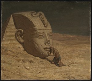 De Vragensteller van de Sfinx door Elihu Vedder
