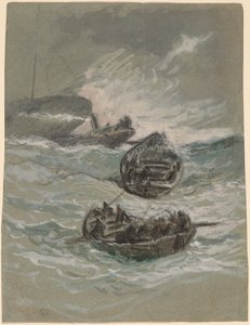 Het schipbreuk door Elihu Vedder