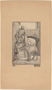 De Zoon en de Ezel door Elihu Vedder