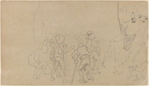 Dorpsscène, ca. 1859