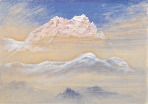 Bergzicht: Deel van de Terglon Alpenketen gezien vanuit de buurt van Rudmannsdorf, Italië