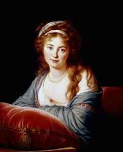 Gravin Catherina Vassilievna Skavronskaia (1761-1829), ere-dame van Caterina II door Elisabeth Louise Vigee Lebrun