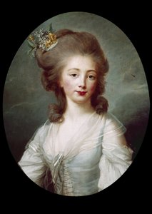 De gravin van Cluzel (Marie-Térèse Antoinette de Cluzel) door Elisabeth Louise Vigee Lebrun