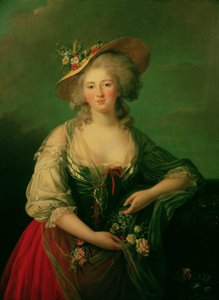 Elisabeth van Frankrijk (1764-94) genaamd Madame Elizabeth, c.1782 door Elisabeth Louise Vigee Lebrun