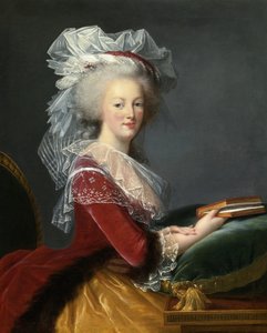Marie Antoinette met een boek