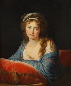 Portret van gravin Yekaterina Skavronskaya, née von Engelhardt 1761-1829, 1796 door Elisabeth Louise Vigee Lebrun